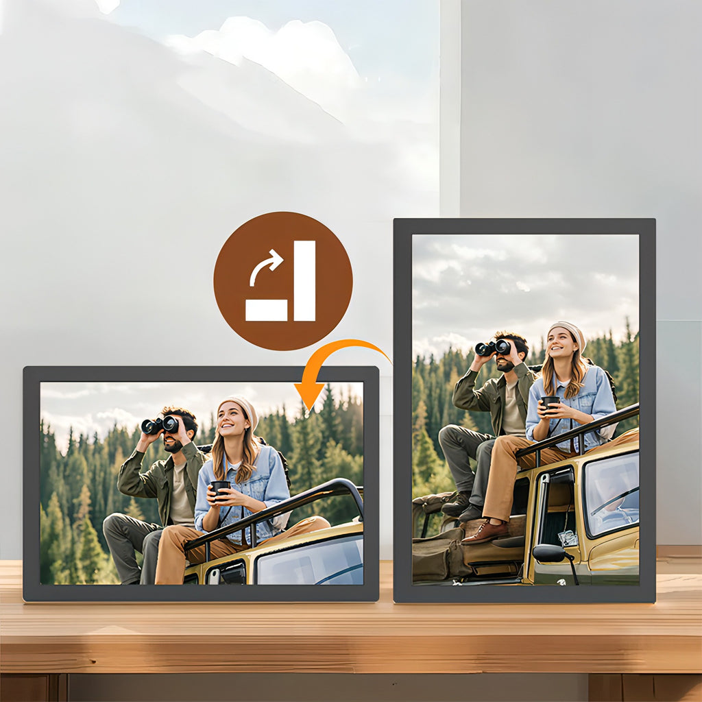 Fenzora Digital Fotoram rörelsesensor för automatisk rotation