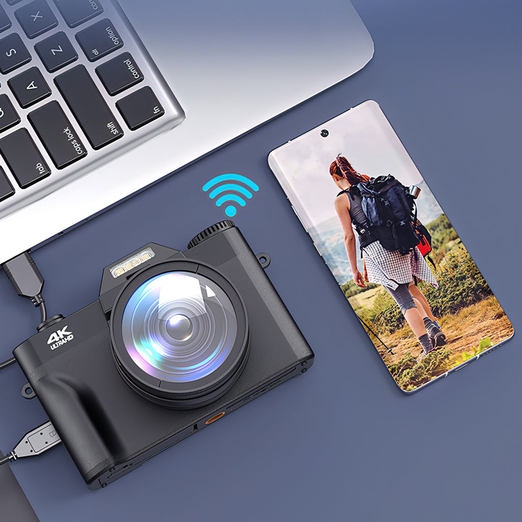 Fenzora Digitalkamera trådlös Wi-Fi-överföring