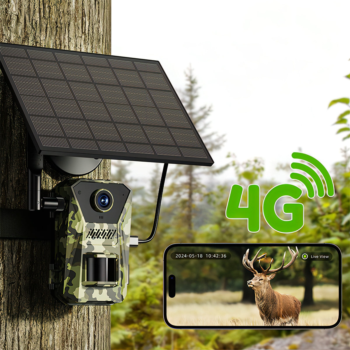 Fenzora Viltkamera 4G-anslutning för fjärrövervakning