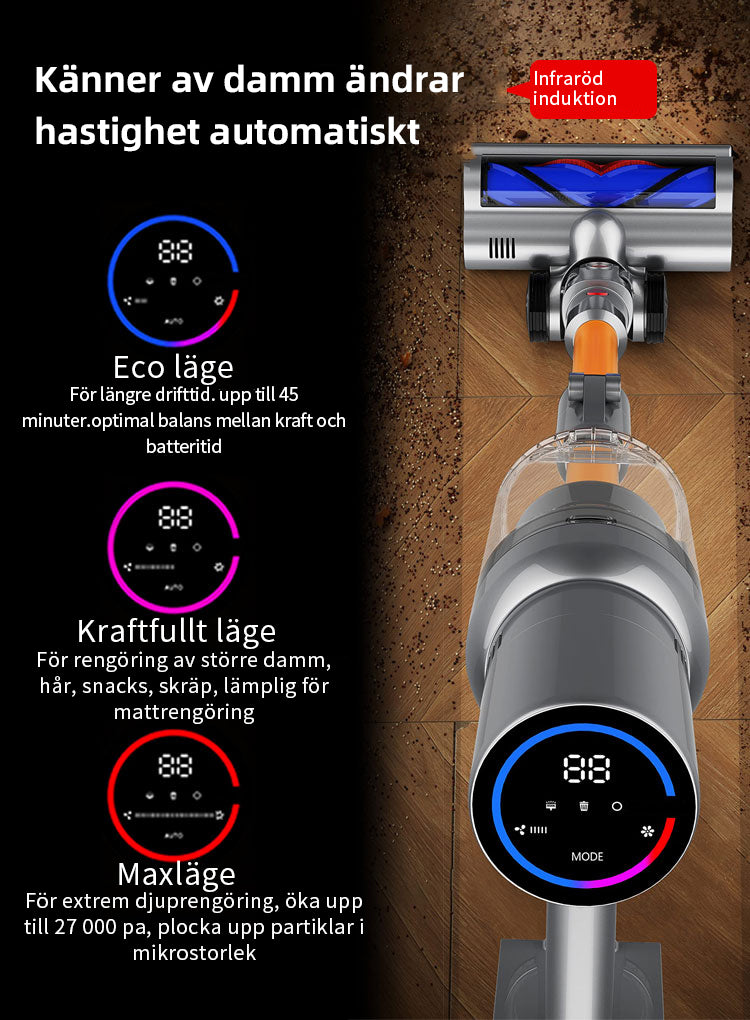 FjordSmart Dammsugare skärmdetalj