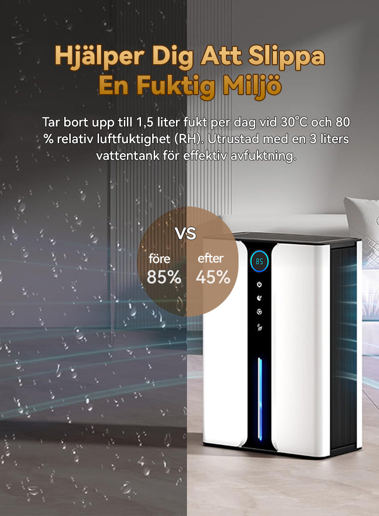 Sevor Avfuktare kontrollpanel närbild
