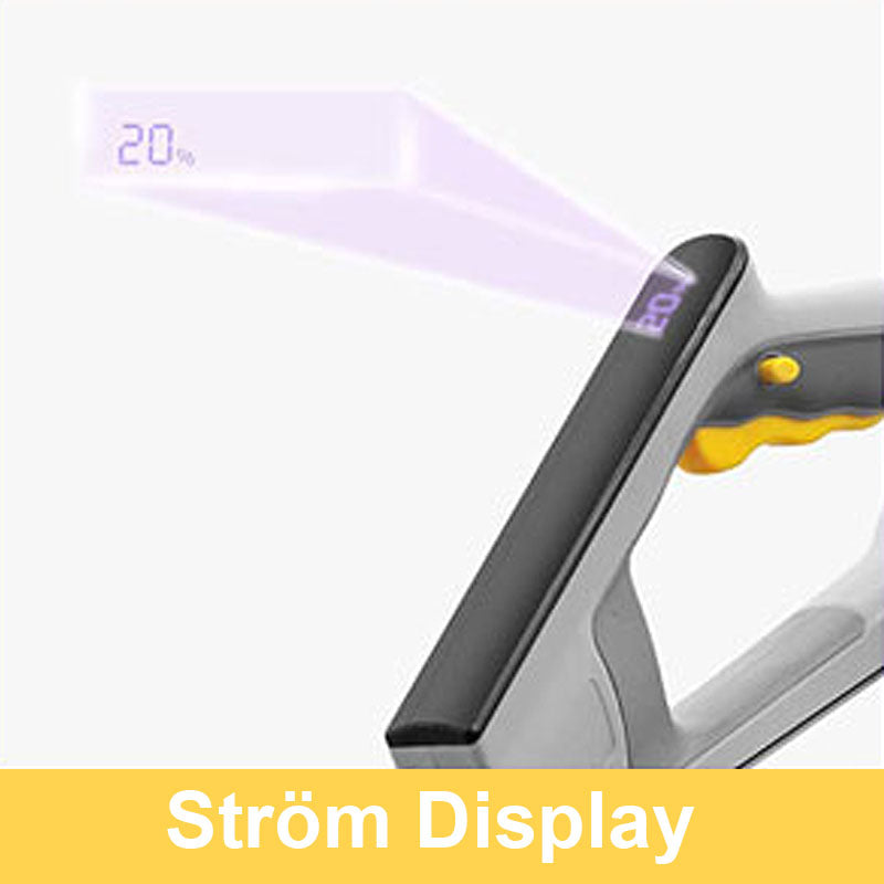 Sevor Grästrimmer strömindikator på display