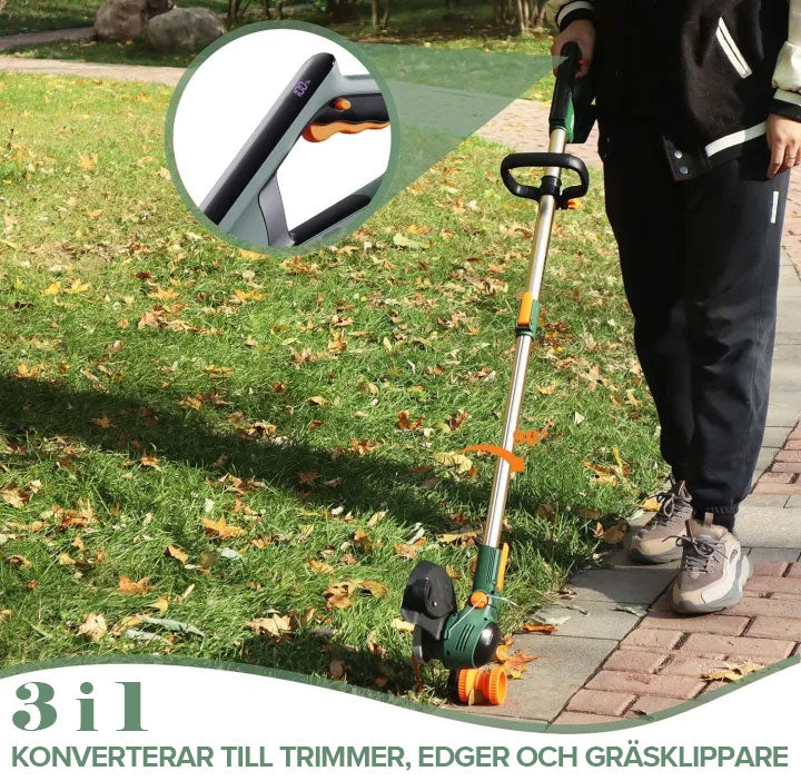 Sevor Grästrimmer 3-i-1 grästrimmer kantskärare gräsklippare