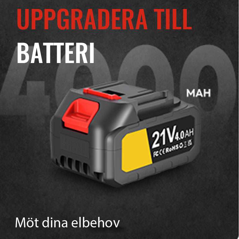 Sevor Häcksax 21V 4000mAh litiumjonbatteri