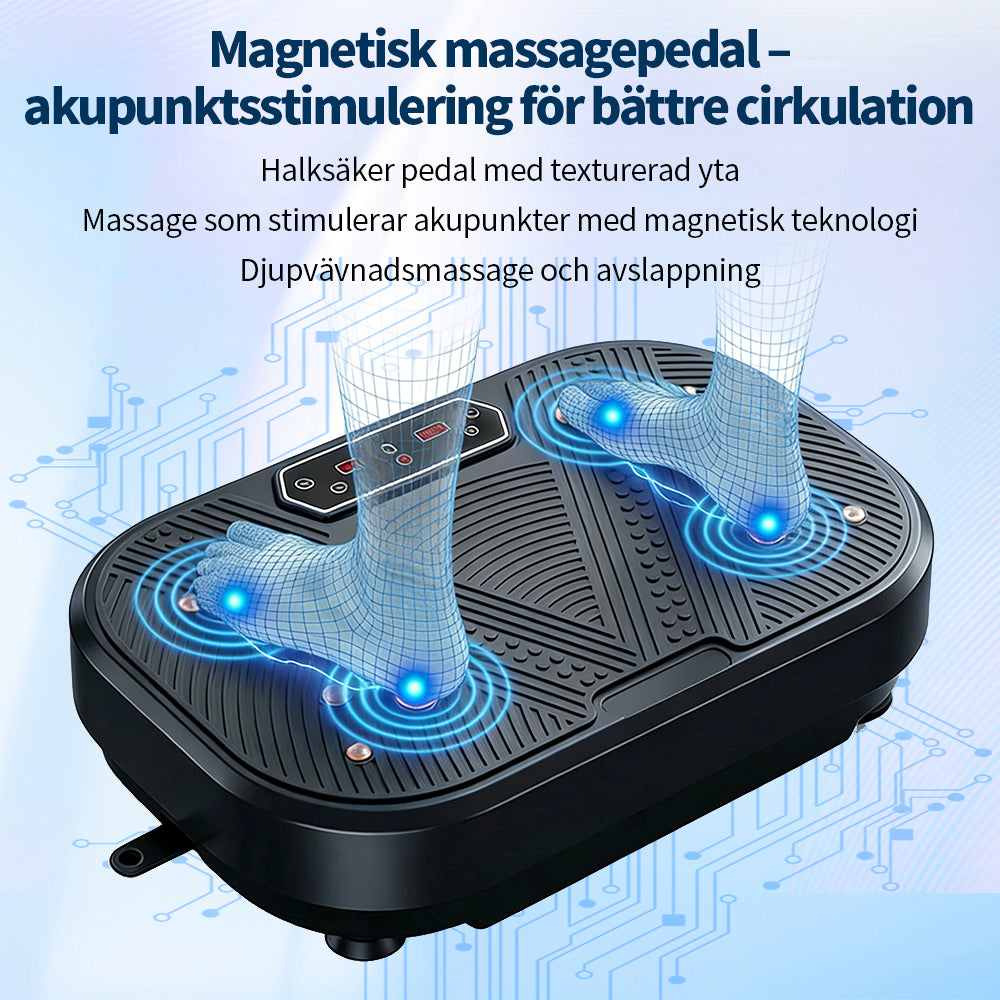 Sevor Vibrationsplatta magnetisk massagepedal för fotsulor
