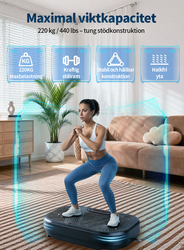 Sevor Vibrationsplatta fotplattform närbild
